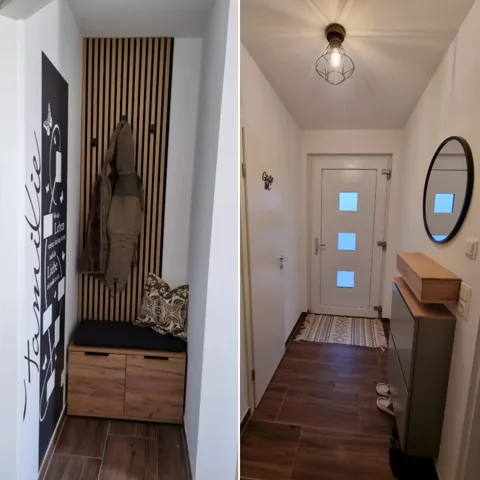 Eingang und Garderobe – Fotocollage